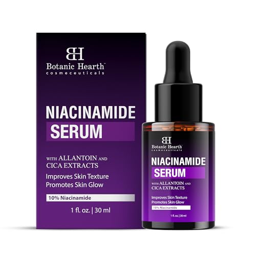Botanic Hearth 10% Niacinamide Face Serum | Minimize Pores & Correct Dark Spots | All Skin Types | Women & Men | 1 fl oz