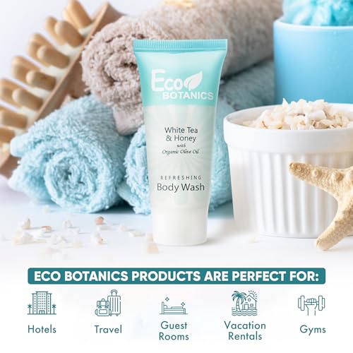 Eco Botanics Travel-Size Hotel Body Wash Soap for Travelers and Hotel Guests, 0.85 oz. (Case of 20)  
Eco Botanics Trave